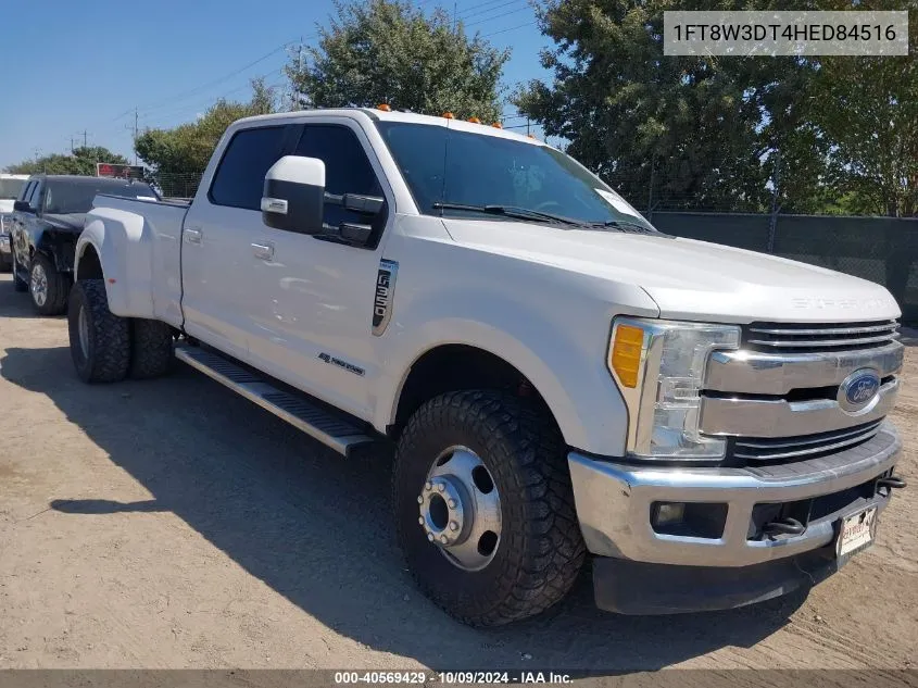 1FT8W3DT4HED84516 2017 Ford F-350 Lariat