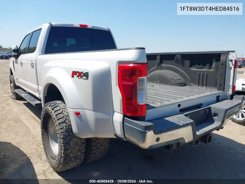 1FT8W3DT4HED84516 2017 Ford F-350 Lariat