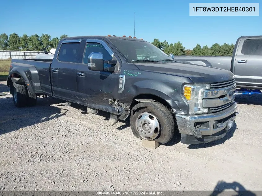 2017 Ford F-350 Lariat VIN: 1FT8W3DT2HEB40301 Lot: 40574340