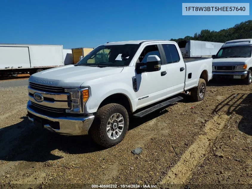 2017 Ford F-350 Super Duty VIN: 1FT8W3BT5HEE57640 Lot: 40580232