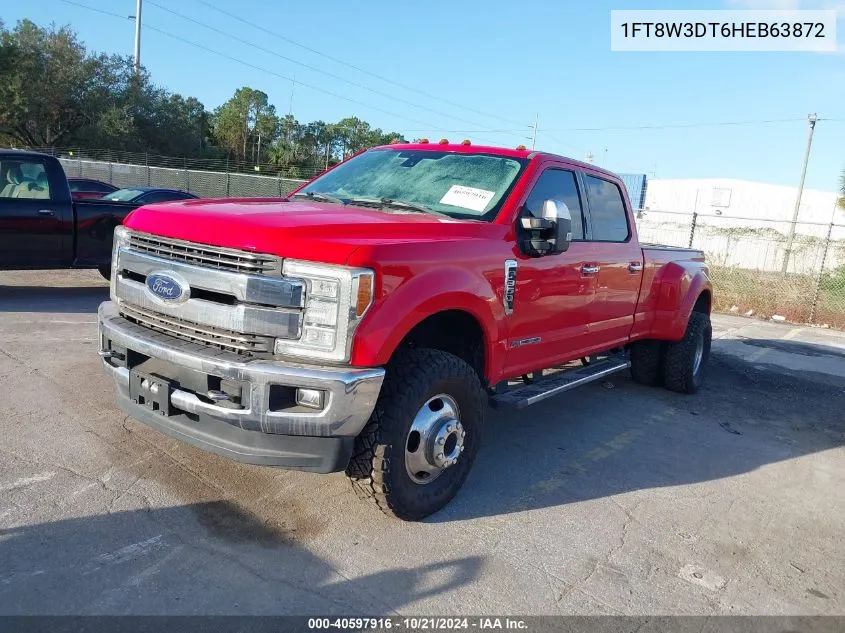 1FT8W3DT6HEB63872 2017 Ford F-350 Lariat