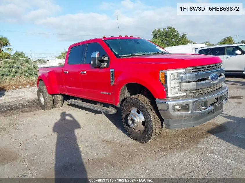 1FT8W3DT6HEB63872 2017 Ford F-350 Lariat