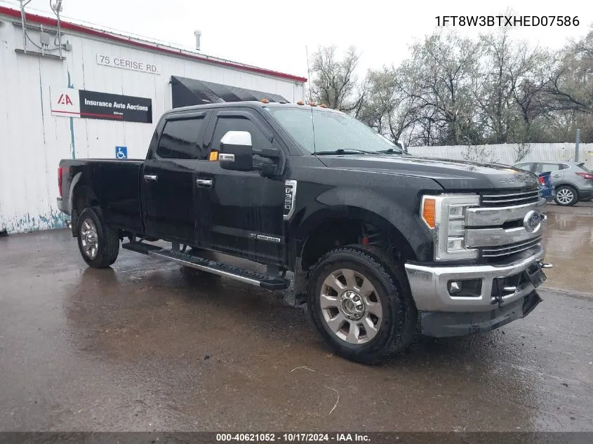 2017 Ford F-350 Lariat VIN: 1FT8W3BTXHED07586 Lot: 40621052