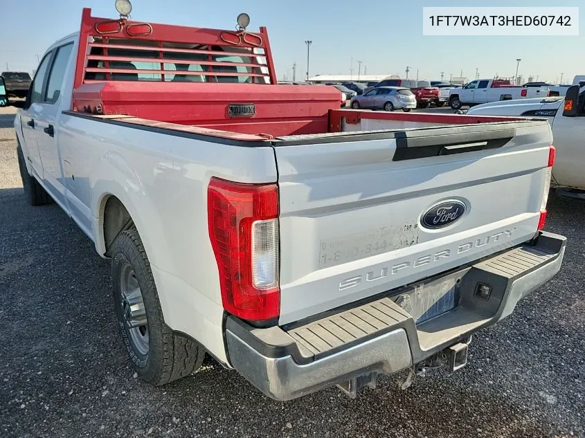 2017 Ford F-350 Xl VIN: 1FT7W3AT3HED60742 Lot: 40644812