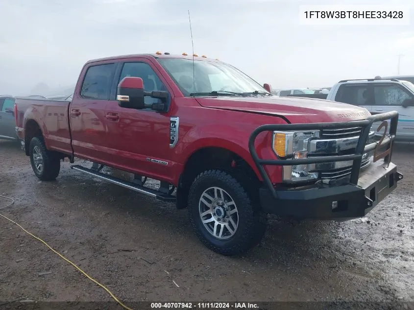 2017 Ford F-350 Lariat VIN: 1FT8W3BT8HEE33428 Lot: 40707942