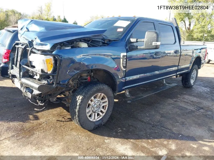 2017 Ford F-350 Xlt VIN: 1FT8W3BT9HEE02804 Lot: 40806934