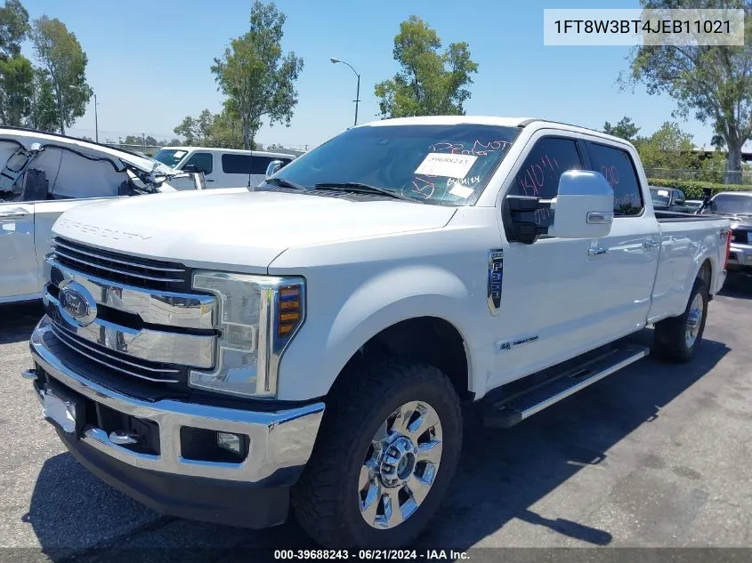 2018 Ford F-350 Lariat VIN: 1FT8W3BT4JEB11021 Lot: 39688243