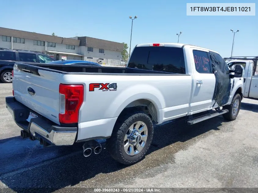 2018 Ford F-350 Lariat VIN: 1FT8W3BT4JEB11021 Lot: 39688243