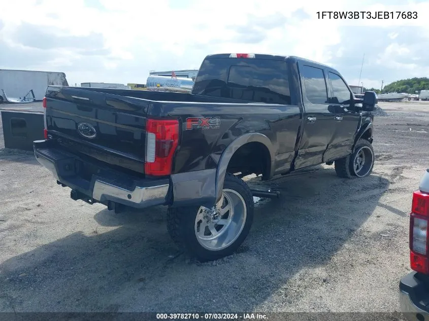 2018 Ford F-350 Lariat VIN: 1FT8W3BT3JEB17683 Lot: 39782710