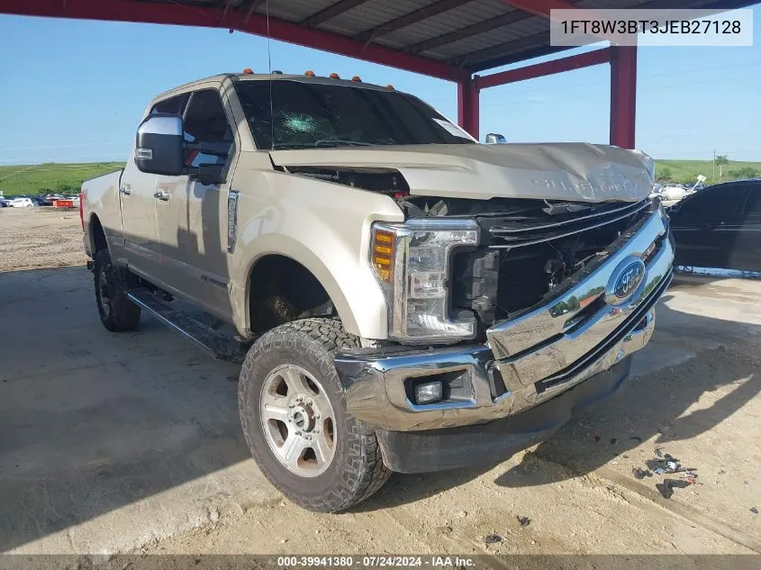 1FT8W3BT3JEB27128 2018 Ford F-350 Lariat