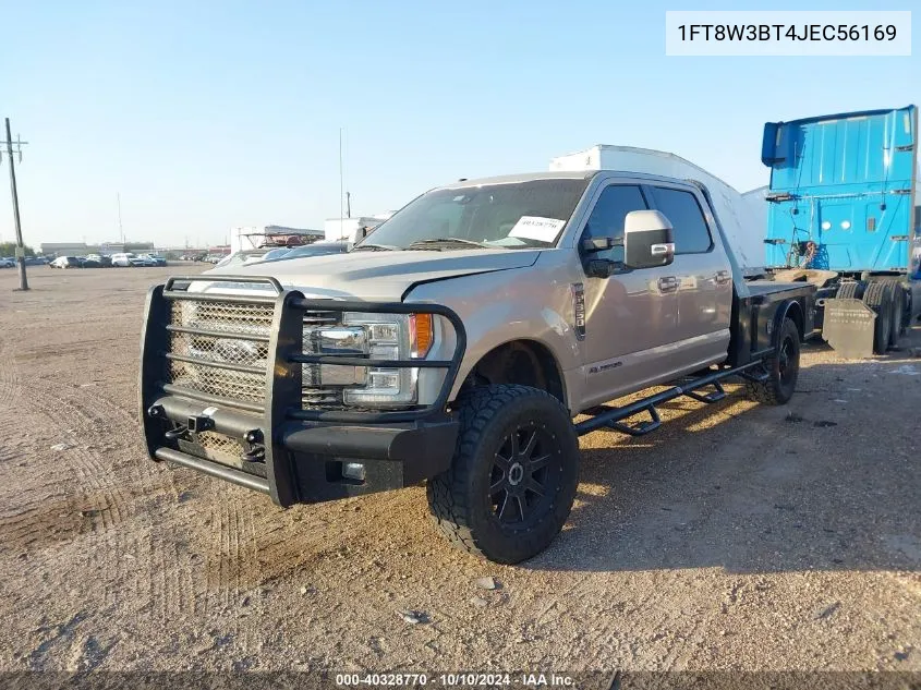 2018 Ford F-350 Lariat VIN: 1FT8W3BT4JEC56169 Lot: 40328770