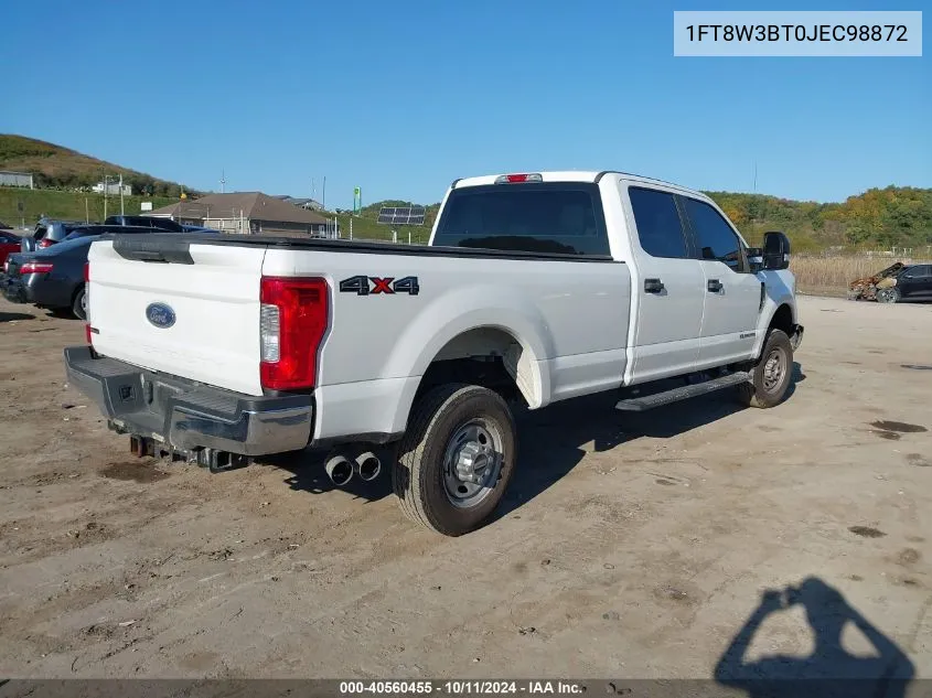 2018 Ford F-350 Xl VIN: 1FT8W3BT0JEC98872 Lot: 40560455