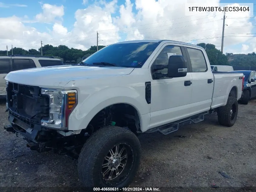 2018 Ford F-350 Super Duty VIN: 1FT8W3BT6JEC53404 Lot: 40650631