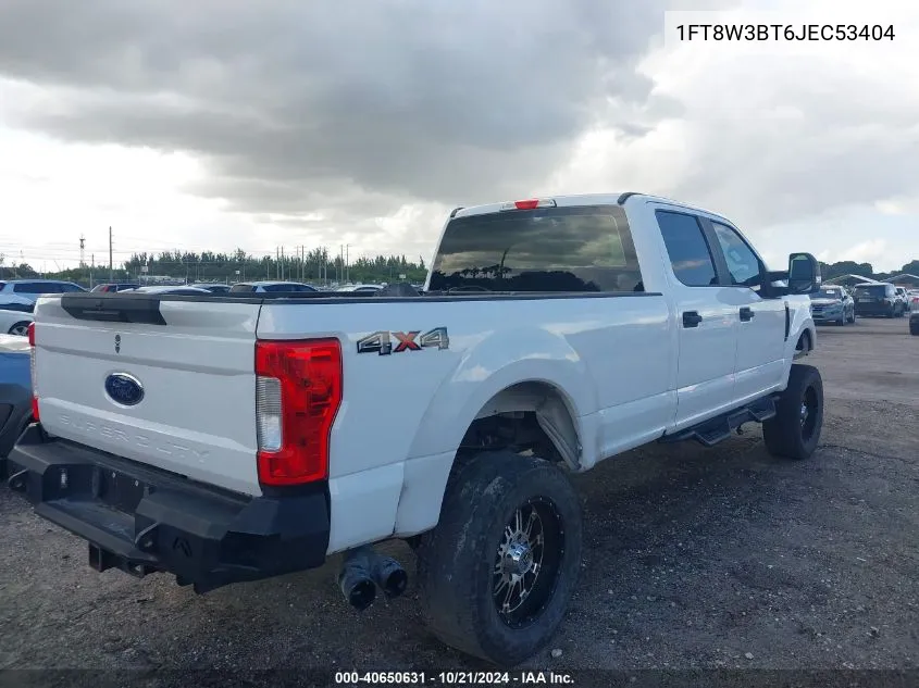 2018 Ford F-350 Super Duty VIN: 1FT8W3BT6JEC53404 Lot: 40650631