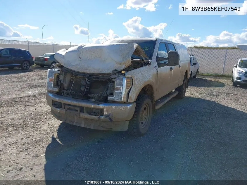 2019 Ford F350 Super Duty VIN: 1FT8W3B65KEF07549 Lot: 12103607