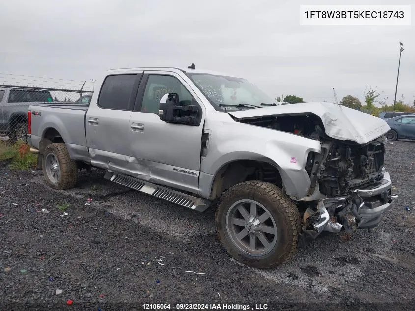 2019 Ford F-350 Xlt VIN: 1FT8W3BT5KEC18743 Lot: 12106054