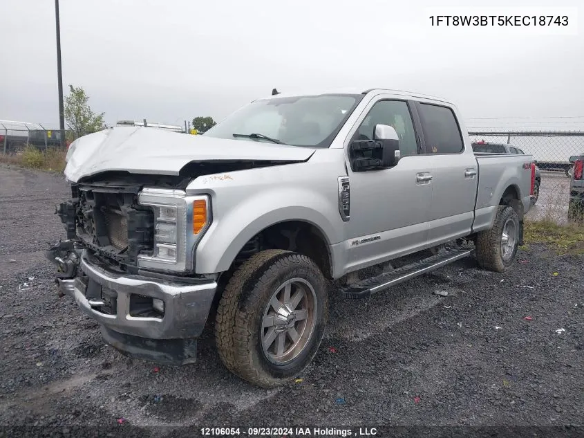 2019 Ford F-350 Xlt VIN: 1FT8W3BT5KEC18743 Lot: 12106054