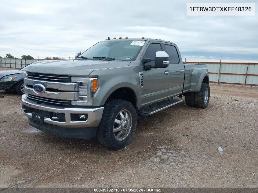 1FT8W3DTXKEF48326 2019 Ford F-350 Lariat