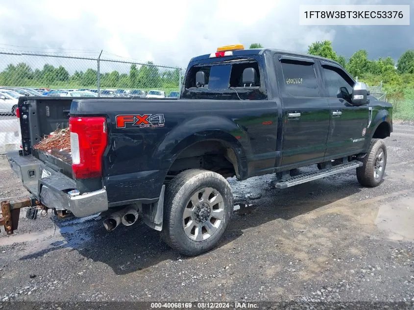 2019 Ford F-350 Lariat VIN: 1FT8W3BT3KEC53376 Lot: 40068169