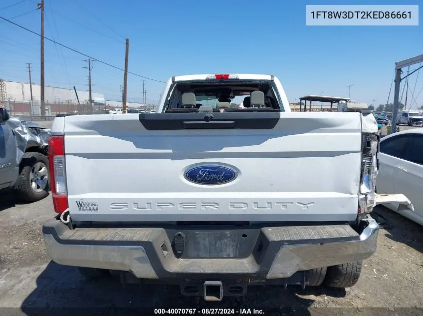 2019 Ford F-350 Xl VIN: 1FT8W3DT2KED86661 Lot: 40070767