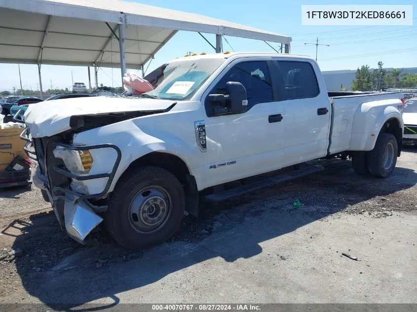 2019 Ford F-350 Xl VIN: 1FT8W3DT2KED86661 Lot: 40070767