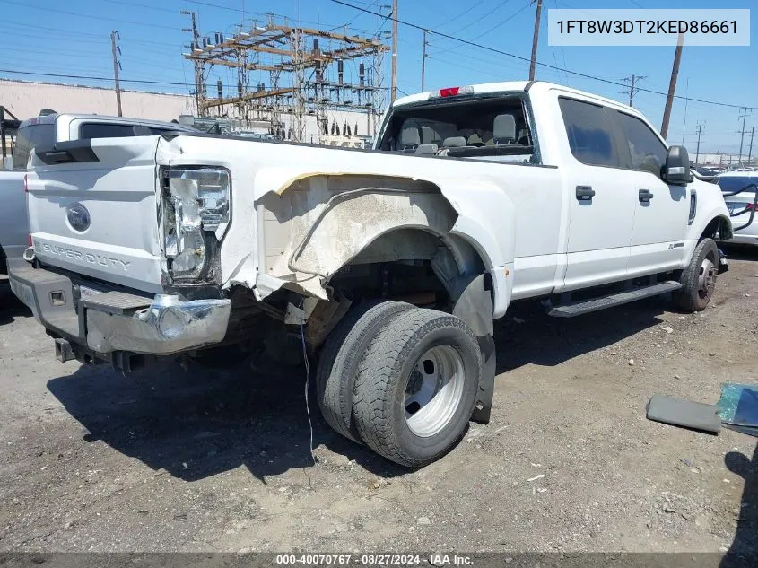 2019 Ford F-350 Xl VIN: 1FT8W3DT2KED86661 Lot: 40070767