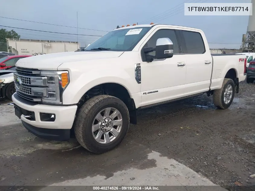 2019 Ford F-350 Platinum VIN: 1FT8W3BT1KEF87714 Lot: 40274526