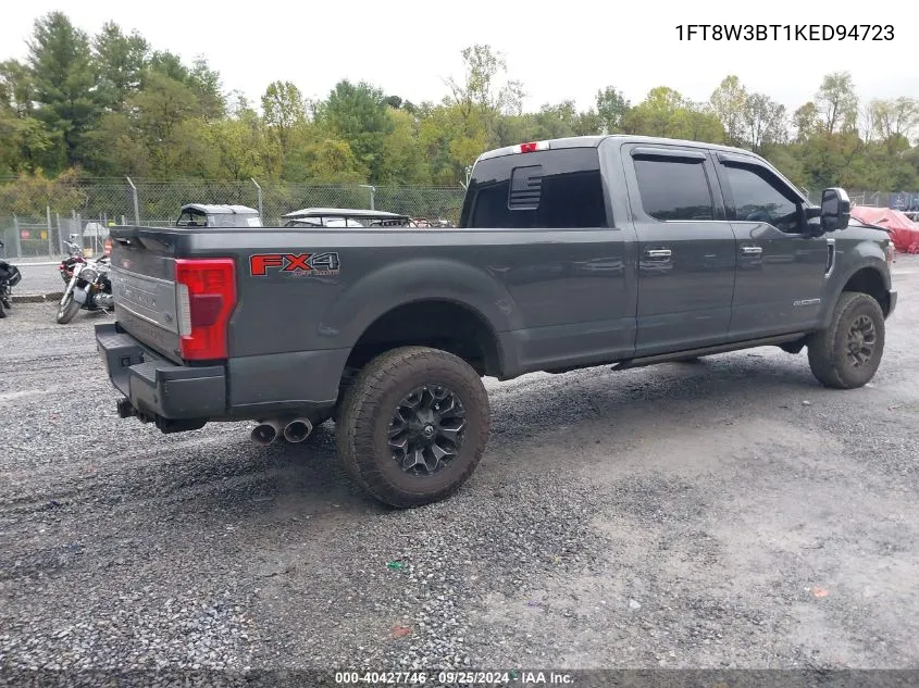 2019 Ford F-350 Platinum VIN: 1FT8W3BT1KED94723 Lot: 40427746