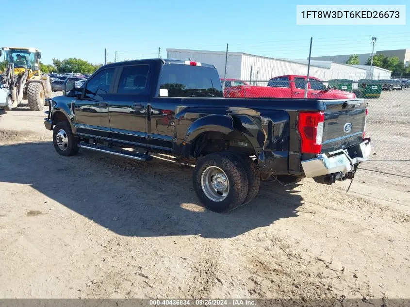 2019 Ford F-350 Xl VIN: 1FT8W3DT6KED26673 Lot: 40436834