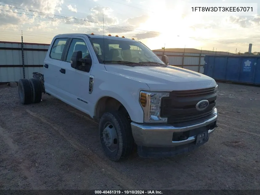 2019 Ford F-350 Xl VIN: 1FT8W3DT3KEE67071 Lot: 40451319