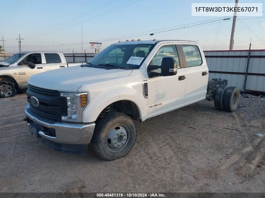 2019 Ford F-350 Xl VIN: 1FT8W3DT3KEE67071 Lot: 40451319