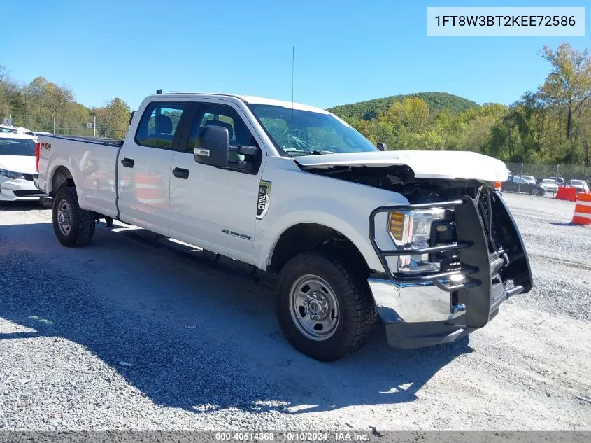 2019 Ford F-350 Xl VIN: 1FT8W3BT2KEE72586 Lot: 40514368