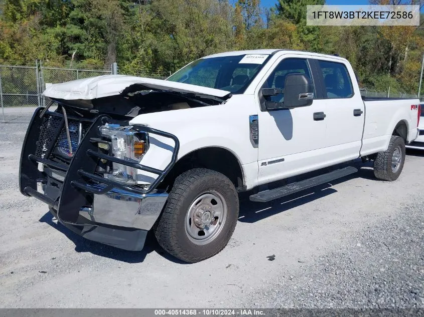 2019 Ford F-350 Xl VIN: 1FT8W3BT2KEE72586 Lot: 40514368