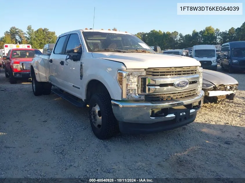 2019 Ford F-350 Xl VIN: 1FT8W3DT6KEG64039 Lot: 40540928