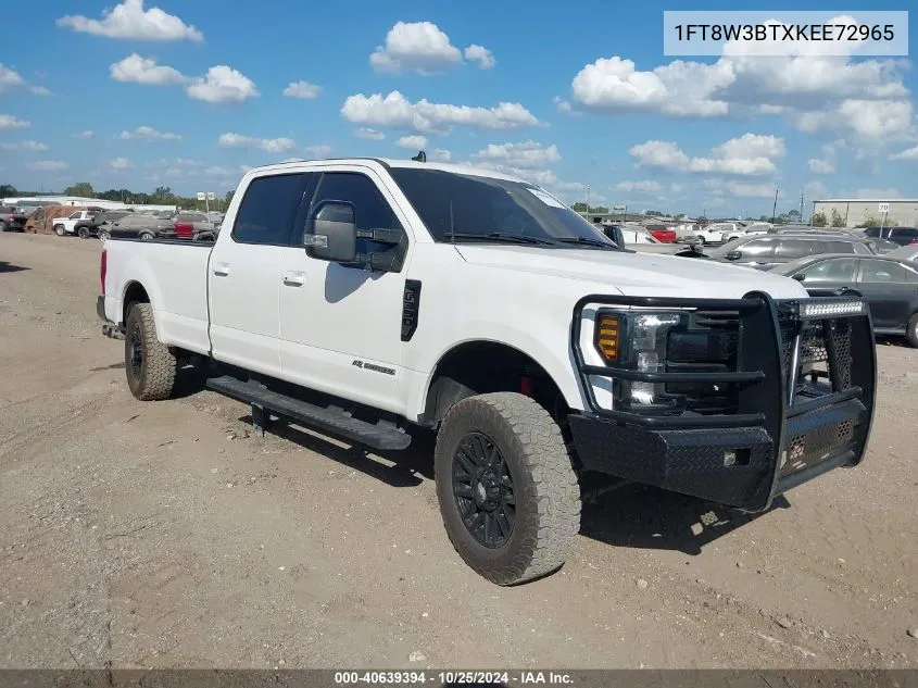 2019 Ford F-350 Lariat VIN: 1FT8W3BTXKEE72965 Lot: 40639394