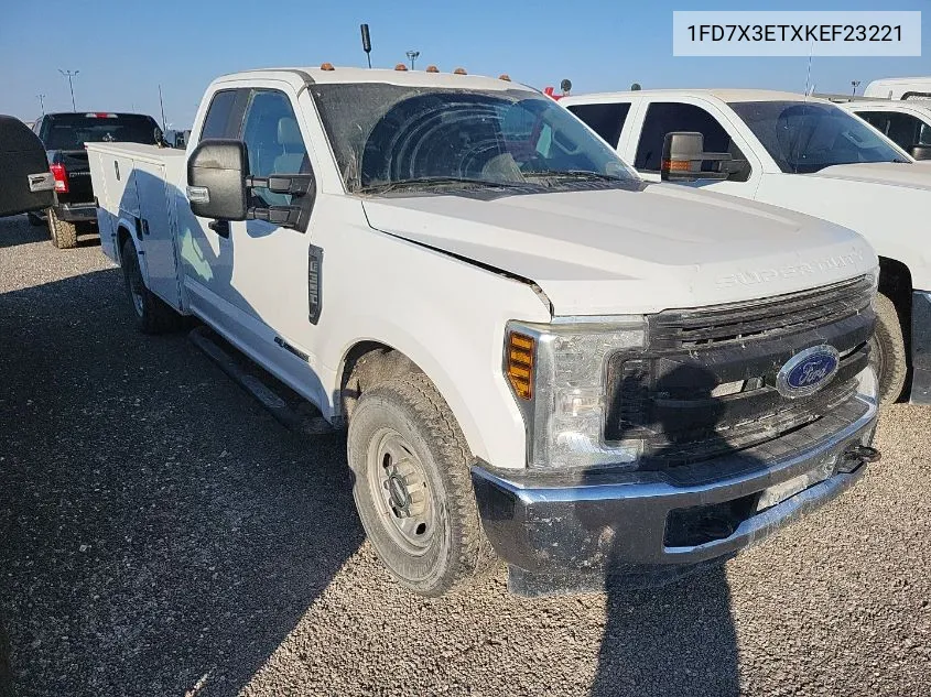 2019 Ford F350 Super Duty VIN: 1FD7X3ETXKEF23221 Lot: 40644851