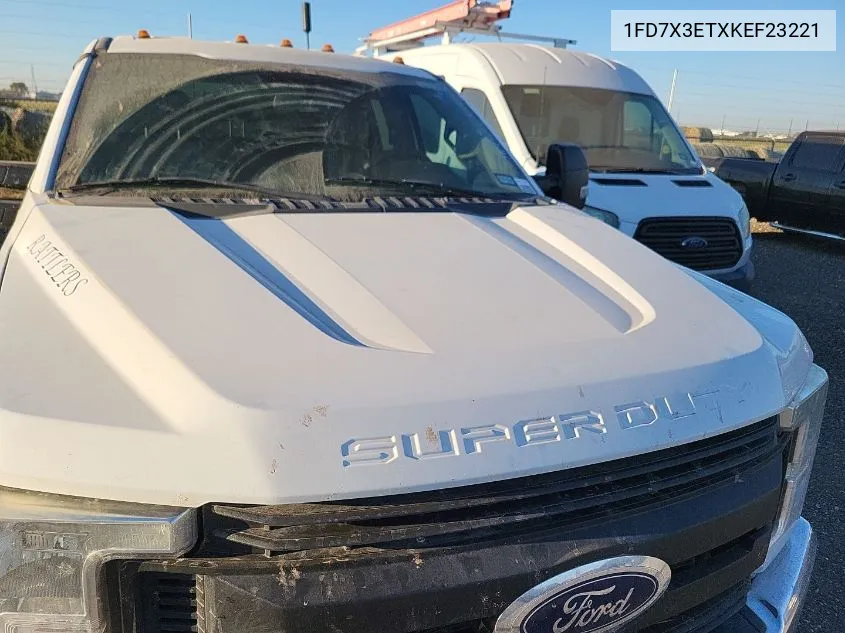 2019 Ford F350 Super Duty VIN: 1FD7X3ETXKEF23221 Lot: 40644851