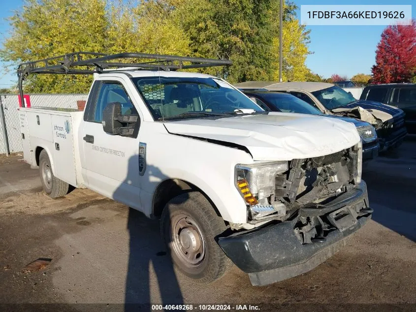 2019 Ford F-350 Xl VIN: 1FDBF3A66KED19626 Lot: 40649268