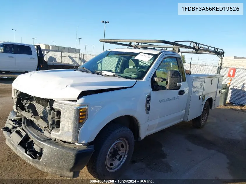 2019 Ford F-350 Xl VIN: 1FDBF3A66KED19626 Lot: 40649268