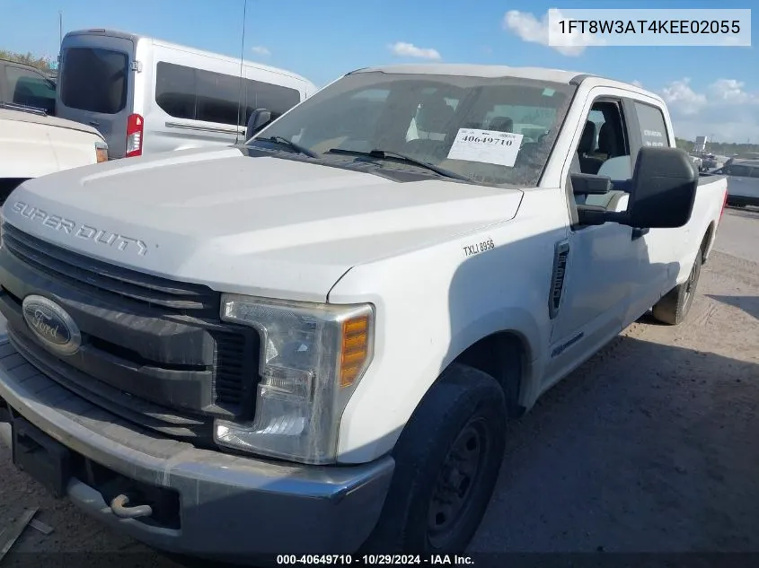 2019 Ford F-350 Xl VIN: 1FT8W3AT4KEE02055 Lot: 40649710