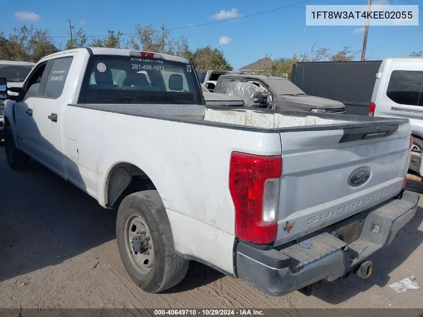 2019 Ford F-350 Xl VIN: 1FT8W3AT4KEE02055 Lot: 40649710