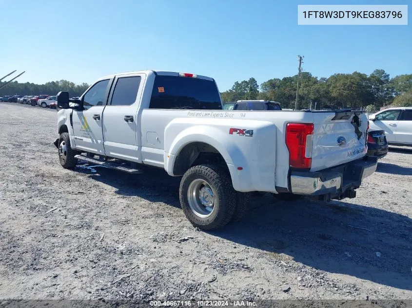 2019 Ford F-350 Xl VIN: 1FT8W3DT9KEG83796 Lot: 40667116