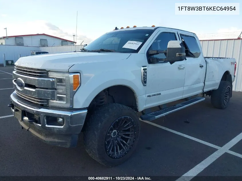 2019 Ford F-350 Lariat VIN: 1FT8W3BT6KEC64954 Lot: 40682911