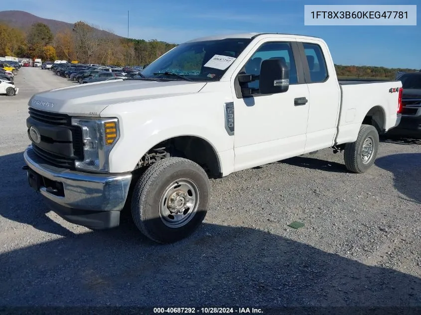 2019 Ford F-350 Xl VIN: 1FT8X3B60KEG47781 Lot: 40687292