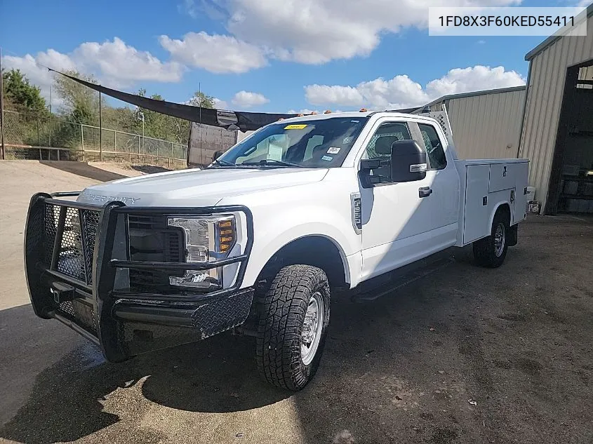 2019 Ford F-350 Chassis Xl VIN: 1FD8X3F60KED55411 Lot: 40690756