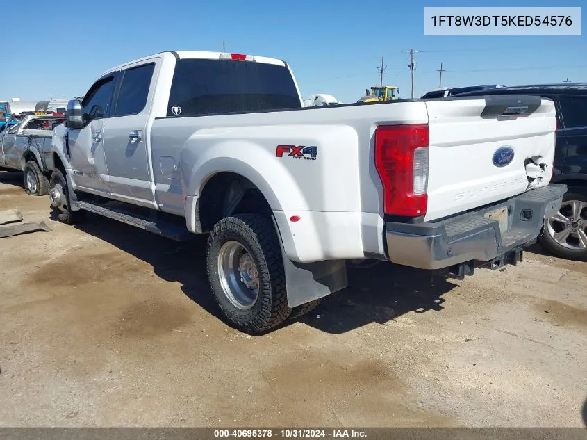 2019 Ford F-350 Xlt VIN: 1FT8W3DT5KED54576 Lot: 40695378