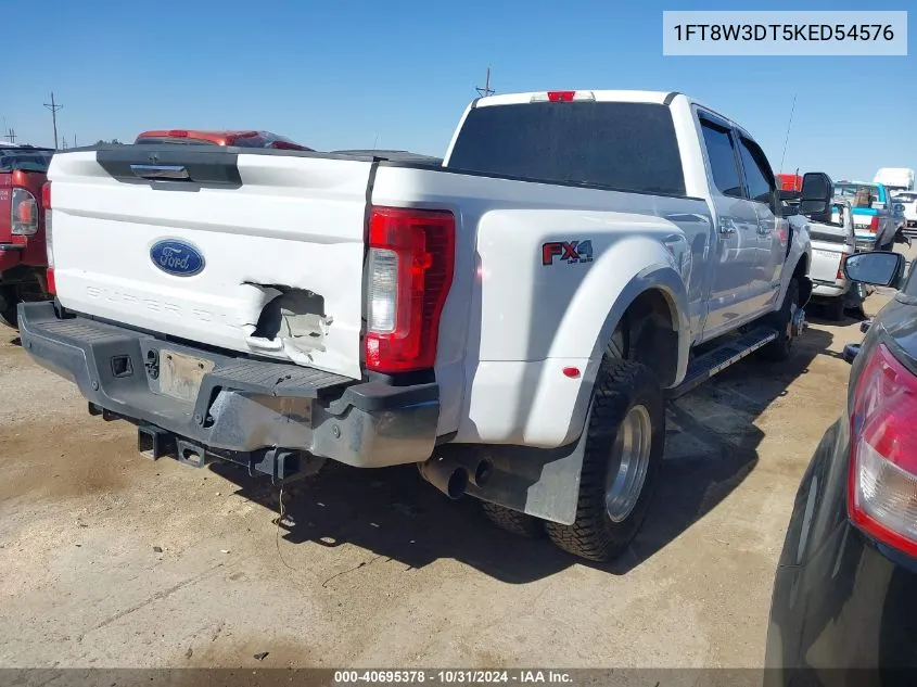 2019 Ford F-350 Xlt VIN: 1FT8W3DT5KED54576 Lot: 40695378