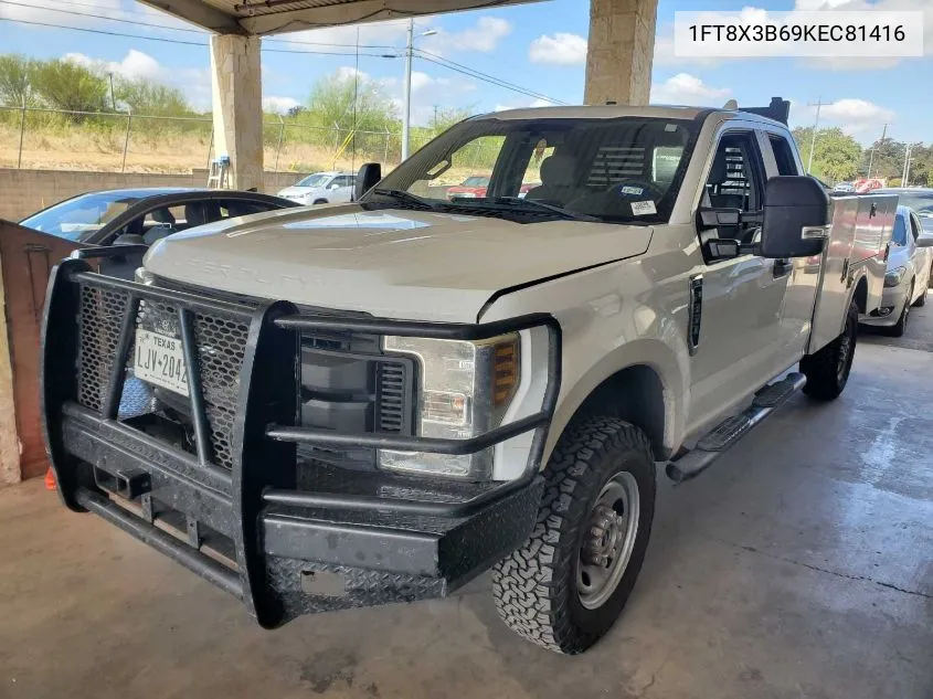 2019 Ford F350 Super Duty VIN: 1FT8X3B69KEC81416 Lot: 40709767