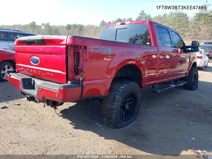 2019 Ford F-350 Lariat VIN: 1FT8W3BT3KEE47485 Lot: 40718534