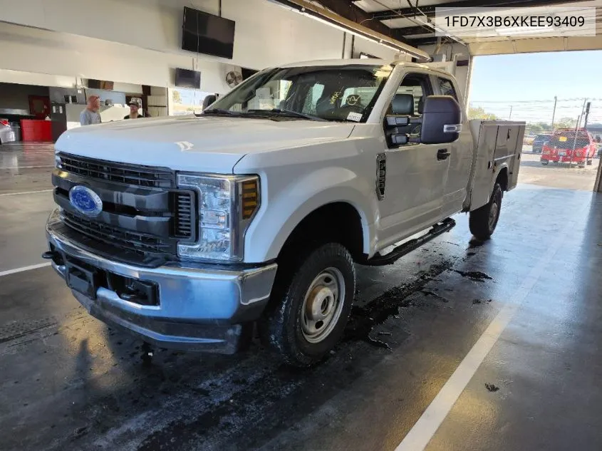 2019 Ford F350 Super Duty VIN: 1FD7X3B6XKEE93409 Lot: 40733481